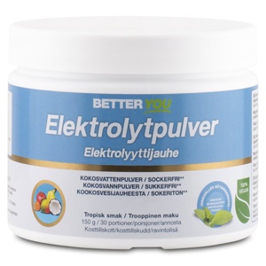 Better You Elektrolytpulver Tropic 150 g produktbillede