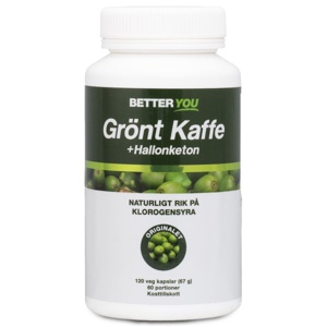 Better You Grønne Kaffebønner + Hindbærketon 120 kapsler produktbillede