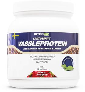 Better You Vassleprotein Laktosfritt Jordgubb 400 g produkt bild
