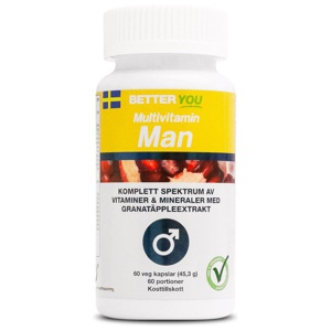 Better You Multivitamin Man 60 kaps produkt bild