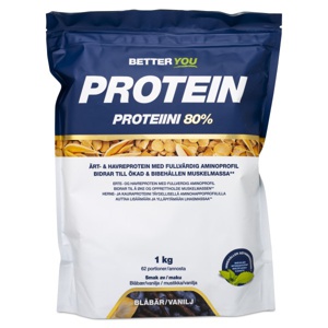 Better You Ærte- & Havreprotein Blåbær/Vanilje 1 kg produktbillede