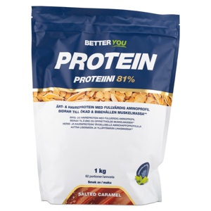 Better You Ærte- & Havreprotein Saltet Karamel 1 kg produktbillede