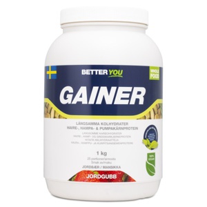 Better You Vegetarisk Gainer Jordbær 1 kg produktbillede