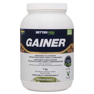 Better You Vegetarisk Gainer Vanilla Pear 1 kg produktbillede