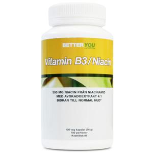 Better You Vitamin B3 / Niacin, 100 kaps produkt bild