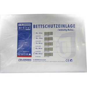 BETTSCHUTZEINLAGE doppelseitig Molton 100x150 cm Produktbild