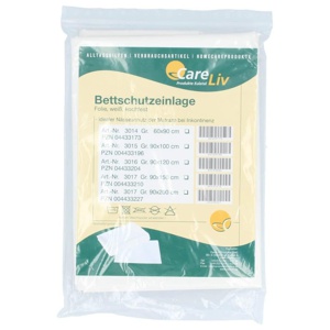 BETTSCHUTZEINLAGE Folie 90x200 cm weiß Produktbild