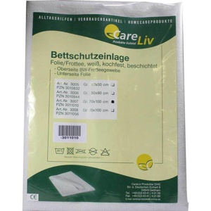 BETTSCHUTZEINLAGE Folie Frottee 70x100 cm Produktbild