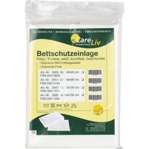 BETTSCHUTZEINLAGE Folie Frottee 90x100 cm Produktbild