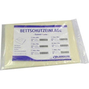 BETTSCHUTZEINLAGE Gummi 90x150 cm creme Produktbild