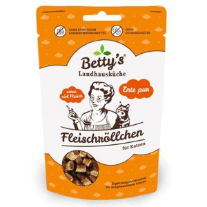 Betty's Landhausküche Betty´s Landhausküche Katze Fleischröllchen Ente pur 10x50g Produktbild