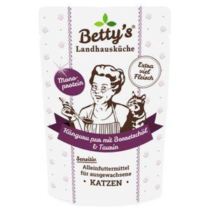 Betty's Landhausküche Frischebeutel Känguru Pur mit Borretschöl 12x 100g für Katze Produktbild