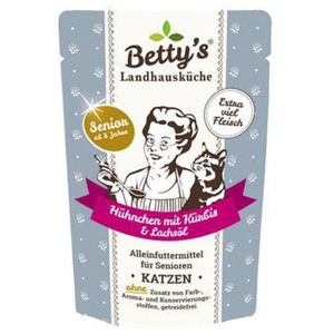 Betty's Landhausküche Frischebeutel SENIOR Hühnchen mit Kürbis 12 x 100g Produktbild