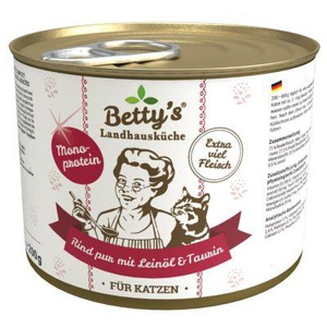 Betty's Landhausküche Rind pur mit Leinöl 6x200 g Produktbild