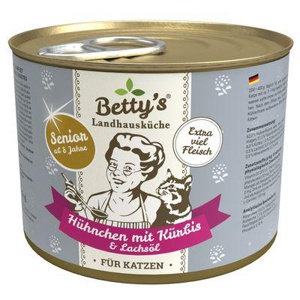 Betty's Landhausküche SENIOR Hühnchen mit Kürbis & Lachsöl 6x200 g Produktbild
