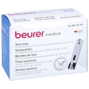BEURER GL32/GL34/BGL60 Blutzucker-Teststreifen 50 St Teststreifen Produktbild