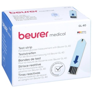 BEURER GL40 Blutzuckerteststreifen 50 St Teststreifen Produktbild