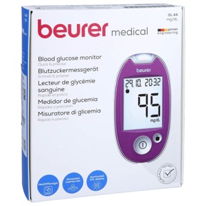 BEURER GL44 Blutzuckermessgerät mg/dl lila 1 St Produktbild