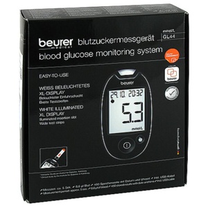 BEURER-GL44-Blutzuckermessgeraet-mmol-l Produktbild