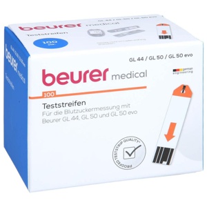 BEURER GL44/GL50 Blutzucker-Teststreifen Produktbild