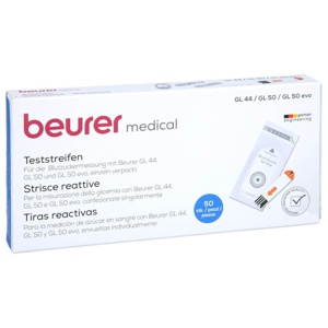 BEURER GL44/GL50 Blutzucker-Teststreifen Folie Produktbild