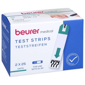 BEURER GL60 Blutzucker-Teststreifen Produktbild