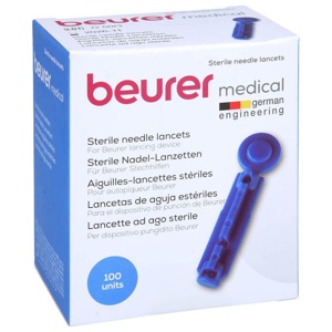 BEURER Nadellanzetten steril 28 G blau Produktbild