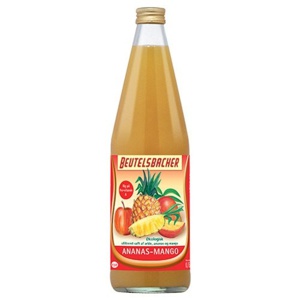 Beutelsbacher Ananas-mango Saft Økologisk   750 ml produktbillede