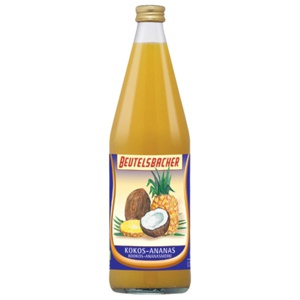 Beutelsbacher Kokos Ananas Saft Økologisk   750 ml produktbillede