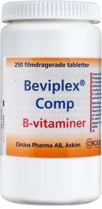 Beviplex Comp, filmdragerad tablett, 250 st produkt bild
