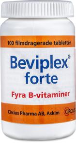 Beviplex forte, filmdragerad tablett, 100 st produkt bild