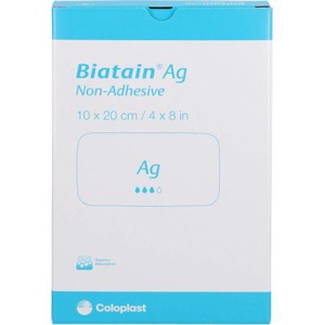 BIATAIN Ag Schaumverband 10x20 cm nicht haftend Produktbild