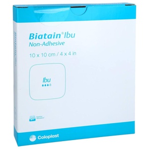 BIATAIN Ibu Schaumverband 10x10 cm nicht haftend Produktbild