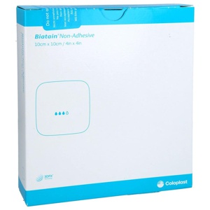 BIATAIN Schaumverband 10x10 cm nicht haftend Produktbild