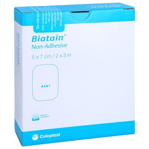 BIATAIN Schaumverband 5x7 cm nicht haftend Produktbild
