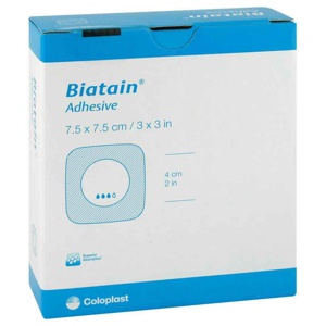 BIATAIN Schaumverband 7,5x7,5 cm selbst haftend Produktbild