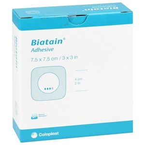 Biatain Schaumverband 7,5x7,5 cm selbst haftend Produktbild
