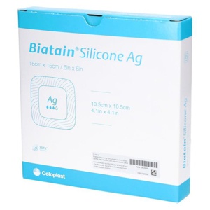 BIATAIN Silicone Ag Schaumverband 15x15 cm Produktbild