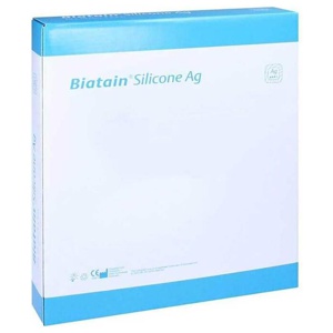 Biatain Silicone Ag Schaumverband 17,5x17,5 cm Produktbild