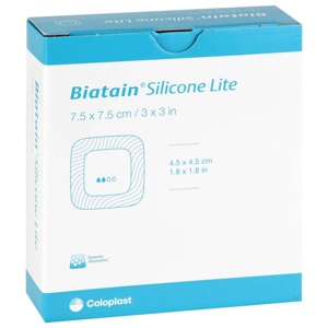 BIATAIN Silicone Lite Schaumverband 7,5x7,5 cm Produktbild