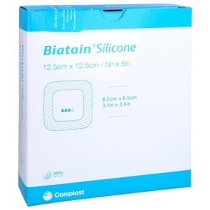 BIATAIN Silicone Schaumverband 12,5x12,5 cm Produktbild