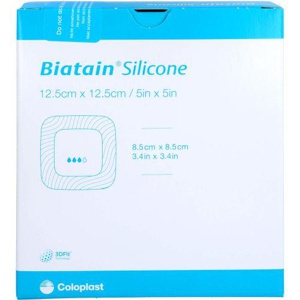 Biatain Silicone Schaumverband 12,5x12,5 Cm 10 St Verband Produktbild