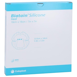 BIATAIN Silicone Schaumverband Ferse 18x18 cm Produktbild