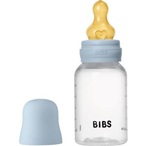 BIBS Baby Bottle Round Latex 150 ml Slow Flow Baby Blue produkt bild