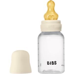 BIBS Baby Bottle Round Latex 150 ml Slow Flow Ivory produkt bild