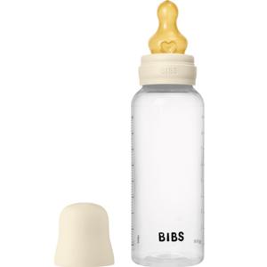 BIBS Baby Bottle Round Latex 270 ml Medium Flow Ivory produkt bild