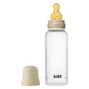BIBS Baby Bottle Round Latex Medium Flow Vanilla Glow 270ml produkt bild