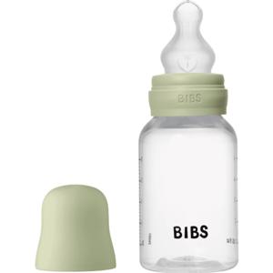 BIBS Baby Bottle Round Silicone Slow Flow Sage 150 ml produkt bild