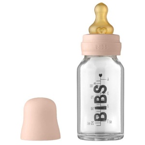 BIBS Nappflaska Glas Latex 110ml Blush, 1 st produkt bild