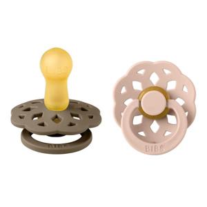 BIBS napp Boheme latex 2-pack 6-18mån dark oak/blush produkt bild
